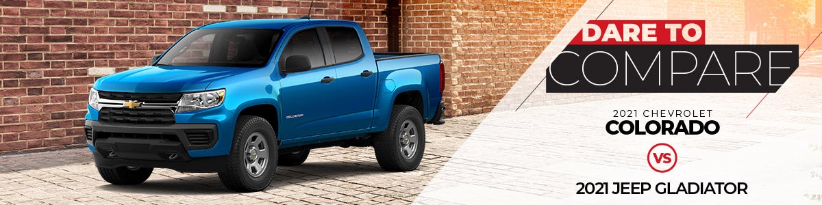 2021 Chevrolet Colorado vs 2021 Jeep Gladiator | Dave Kehl Chevrolet 2021 Chevrolet Colorado vs 2021 Jeep Gladiator | Dave Kehl Chevrolet | Mechanicsburg, OH