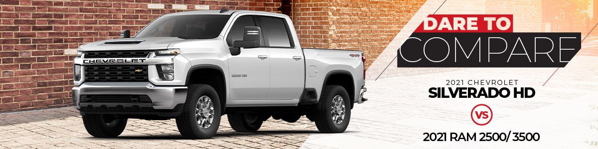 2021 Chevrolet Silverado HD vs 2021 Ram 2500 & 3500 | Dave Kehl Chevrolet | Mechanicsburg, OH